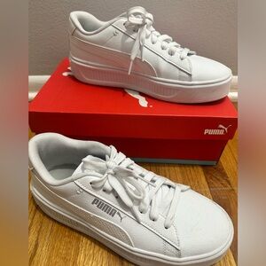 Smash Platform V3 Reptile white Puma Sneakers